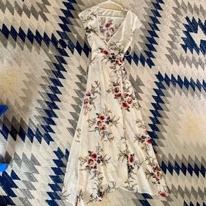 Floral wrap dress
